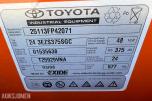 2008 Toyota 7FBEF13 - Batteridrevet Gaffeltruck kunn: 1318 t