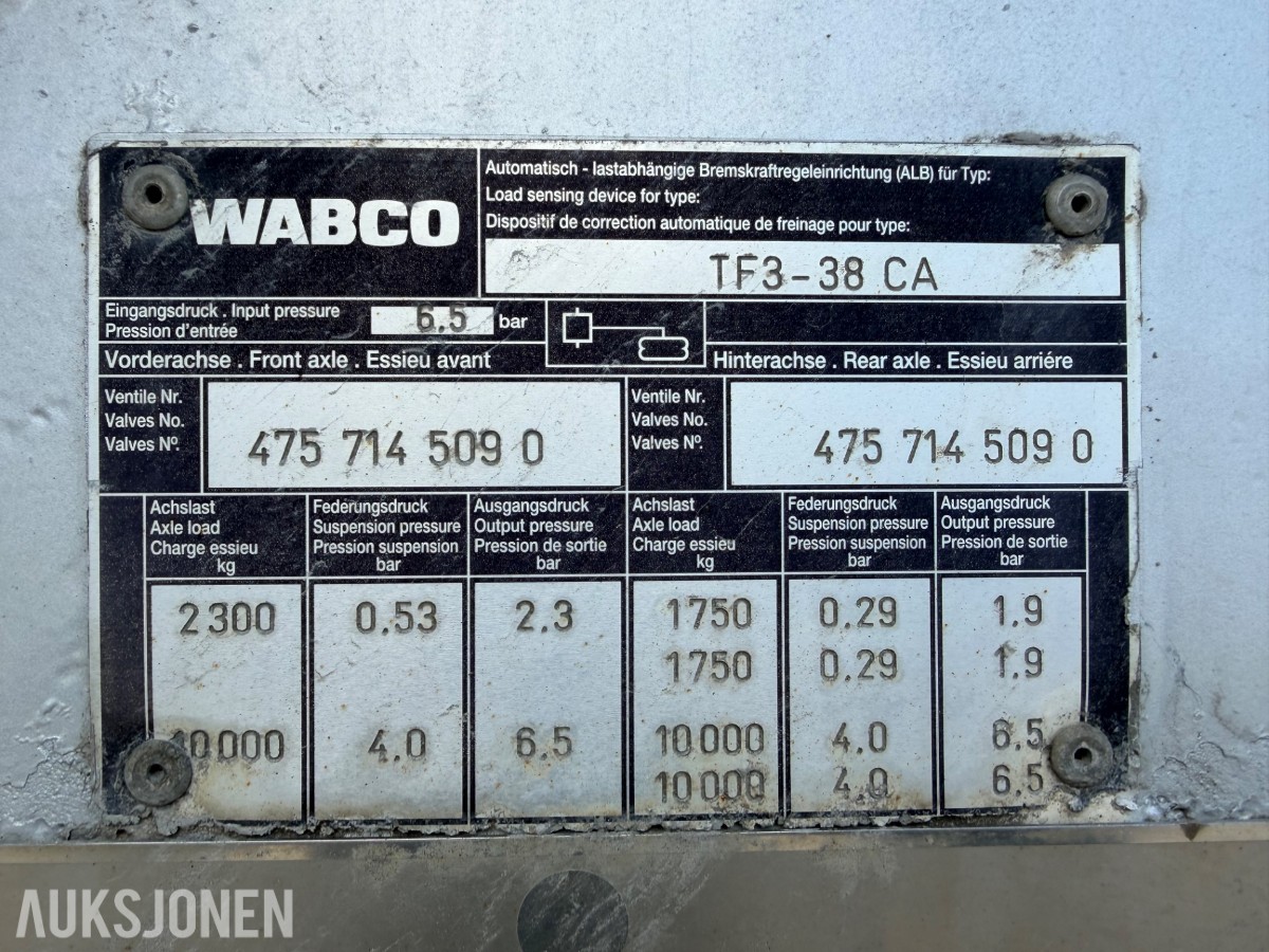 2000 Interconsult Tf3-38ca tankslep