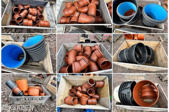 31 paller med diverse VA-plastdeler selges samlet