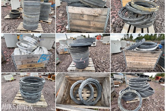 11 paller med 650 mm justeringsringer og Alustar støttringer til kum