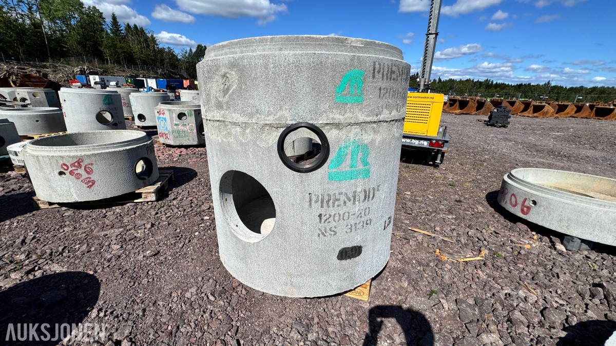 Betongkummer Lokk, rammer og støtteringer