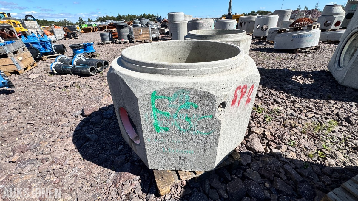 Betongkummer Lokk, rammer og støtteringer