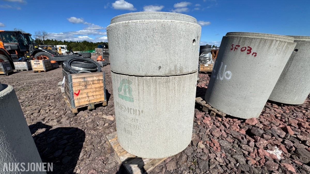 Betongkummer Lokk, rammer og støtteringer