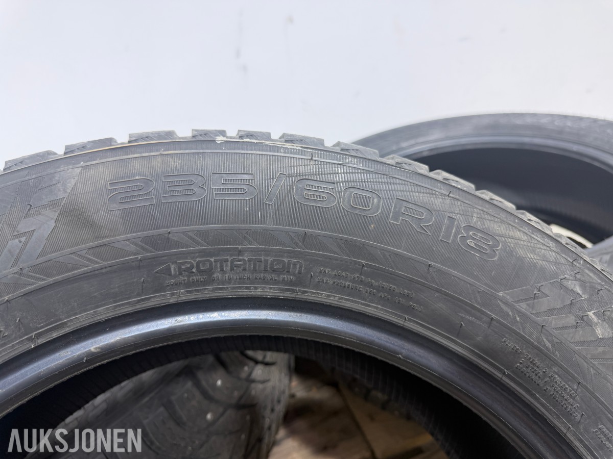 2021 4 stk Nokian Hakkapeliitta 10 SUV piggdekk 235/60 R18