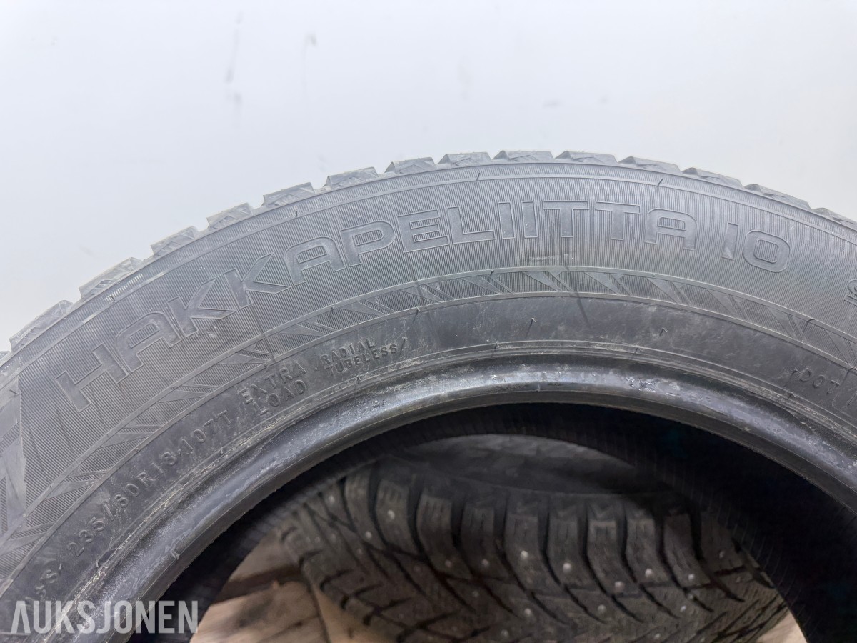 2021 4 stk Nokian Hakkapeliitta 10 SUV piggdekk 235/60 R18