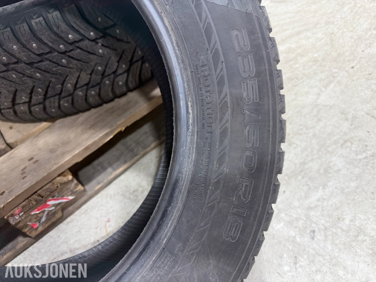 2021 4 stk Nokian Hakkapeliitta 10 SUV piggdekk 235/60 R18