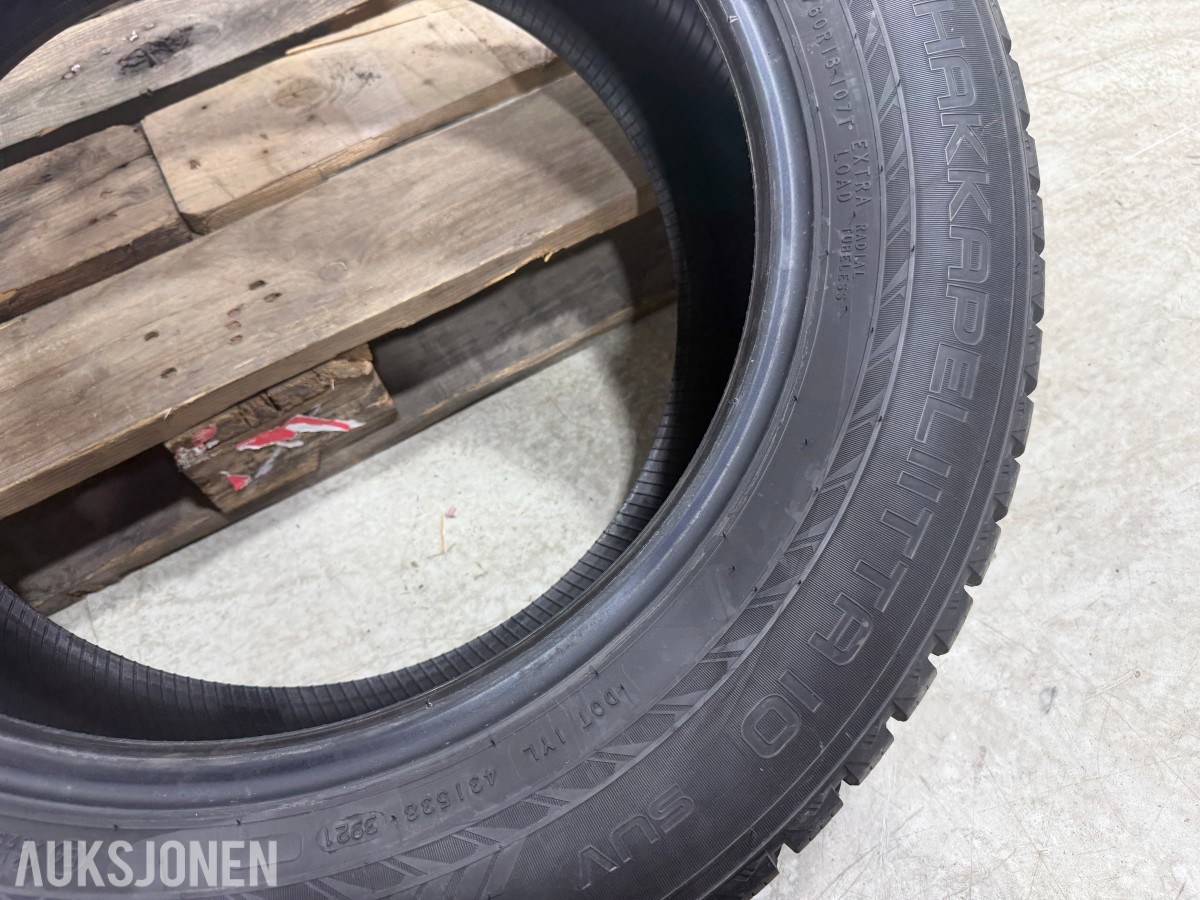 2021 4 stk Nokian Hakkapeliitta 10 SUV piggdekk 235/60 R18