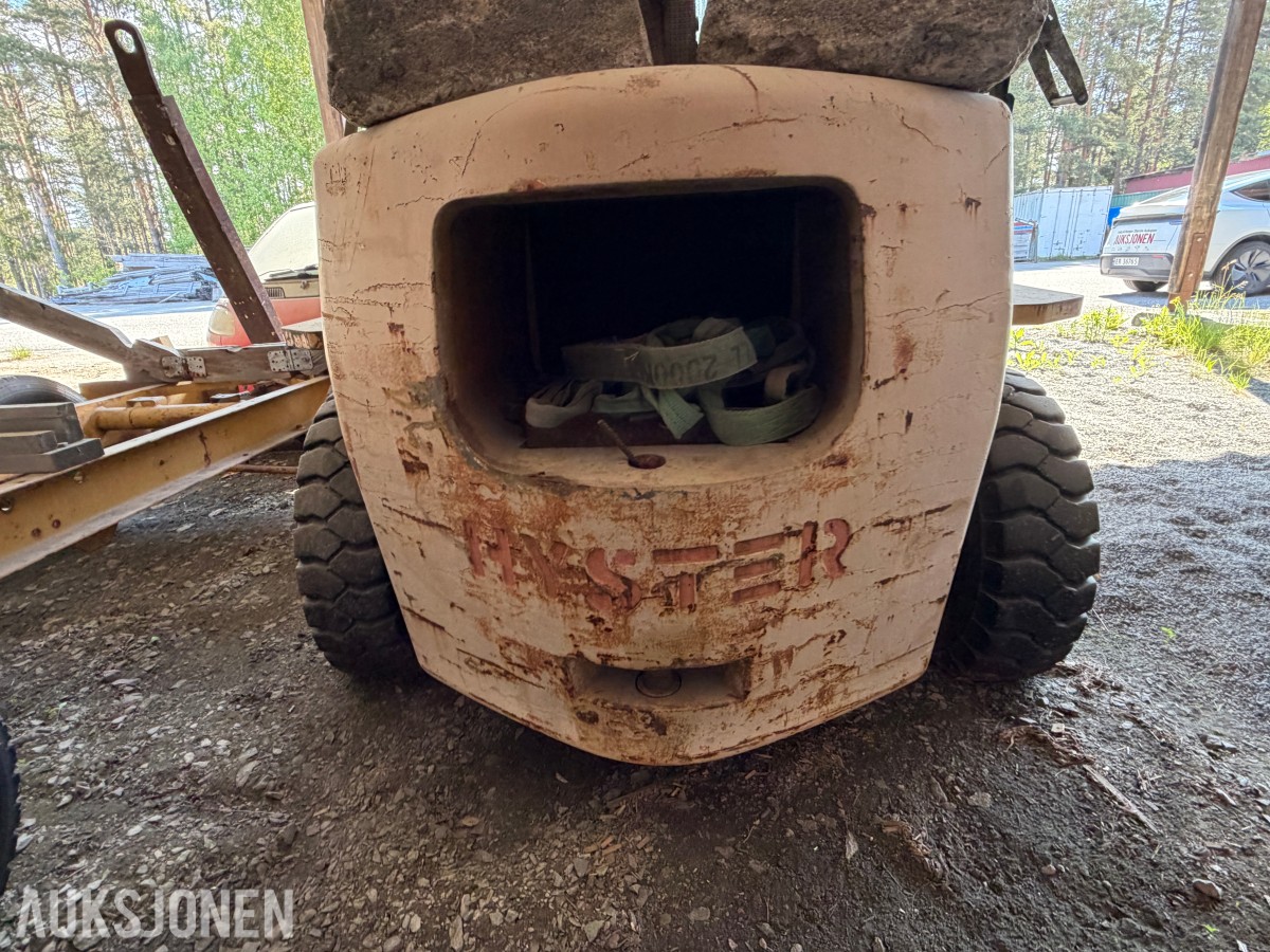 1991 Hyster H6.00XL Gaffeltruck / Propan / Gaffelforlengere