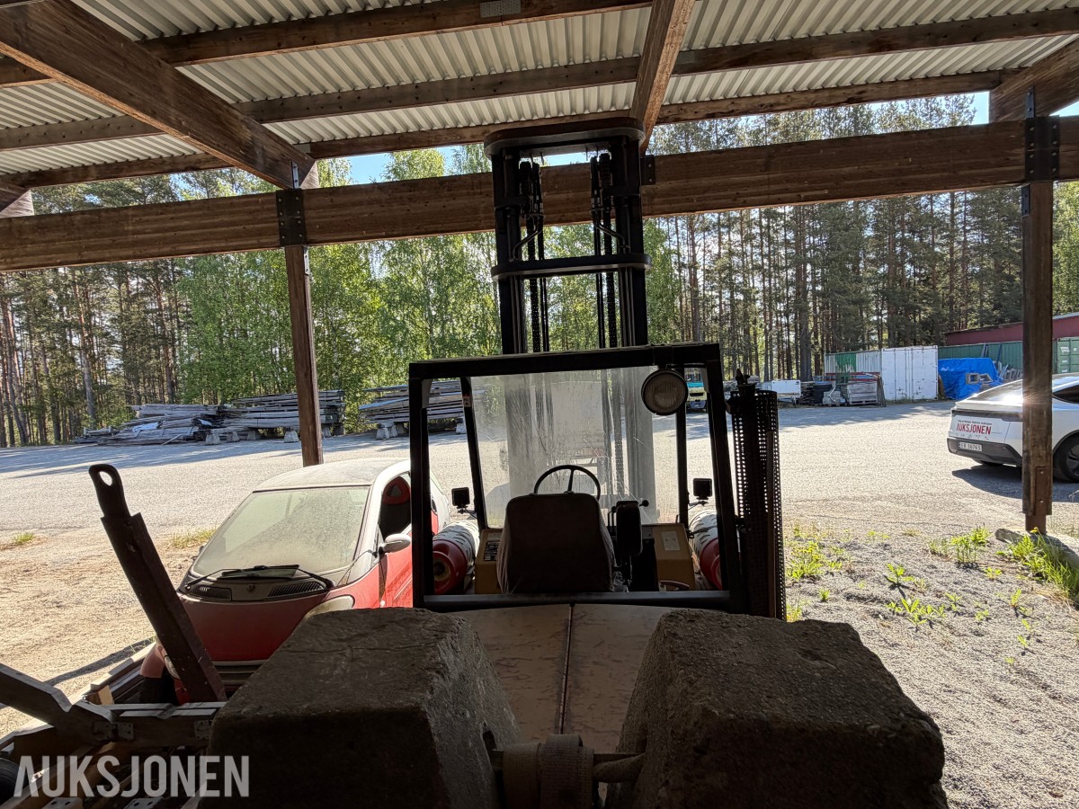 1991 Hyster H6.00XL Gaffeltruck / Propan / Gaffelforlengere