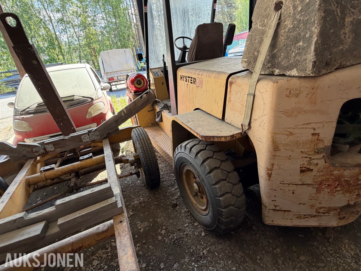 1991 Hyster H6.00XL Gaffeltruck / Propan / Gaffelforlengere