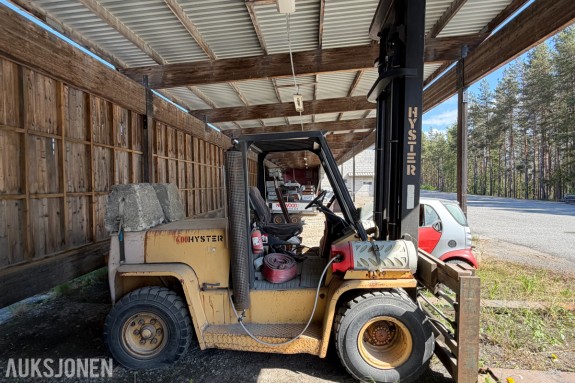 1991 Hyster H6.00XL Gaffeltruck / Propan / Gaffelforlengere