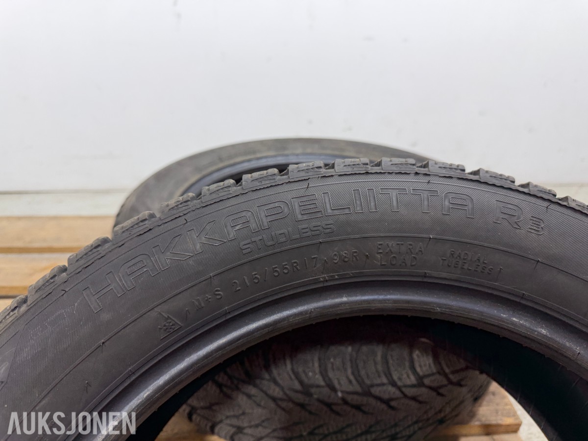 4 stk Nokian Hakkapeliitta R5 SUV 215/55R17 Vinterdekk