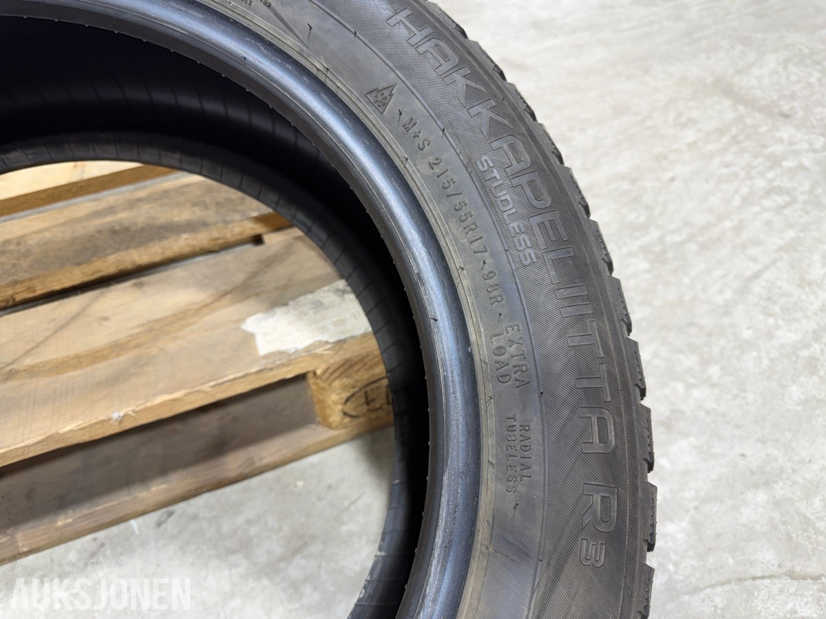 4 stk Nokian Hakkapeliitta R5 SUV 215/55R17 Vinterdekk