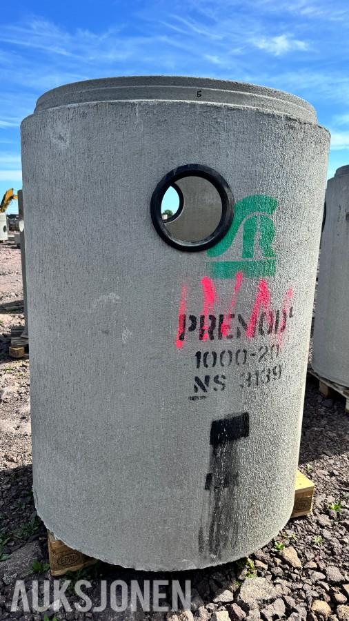 16 stk PreMod sandfang Ø1000 mm med kjegler og dykkere