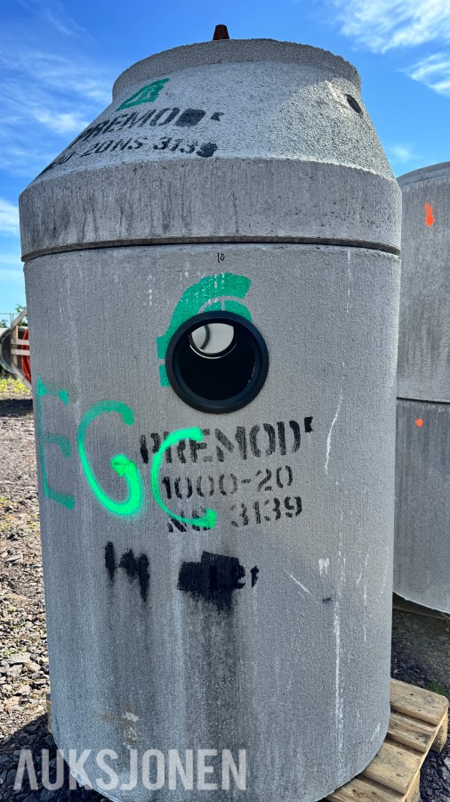 16 stk PreMod sandfang Ø1000 mm med kjegler og dykkere