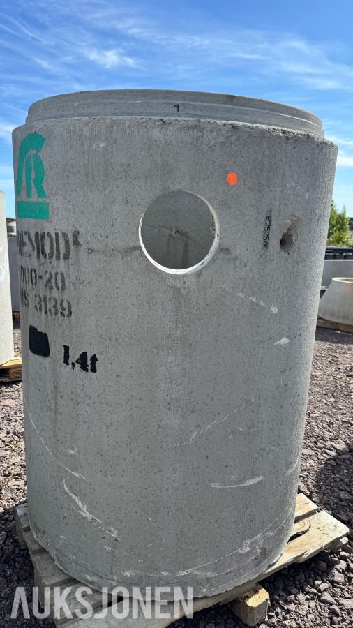 16 stk PreMod sandfang Ø1000 mm med kjegler og dykkere