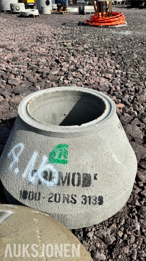 16 stk PreMod sandfang Ø1000 mm med kjegler og dykkere