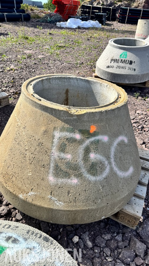 16 stk PreMod sandfang Ø1000 mm med kjegler og dykkere