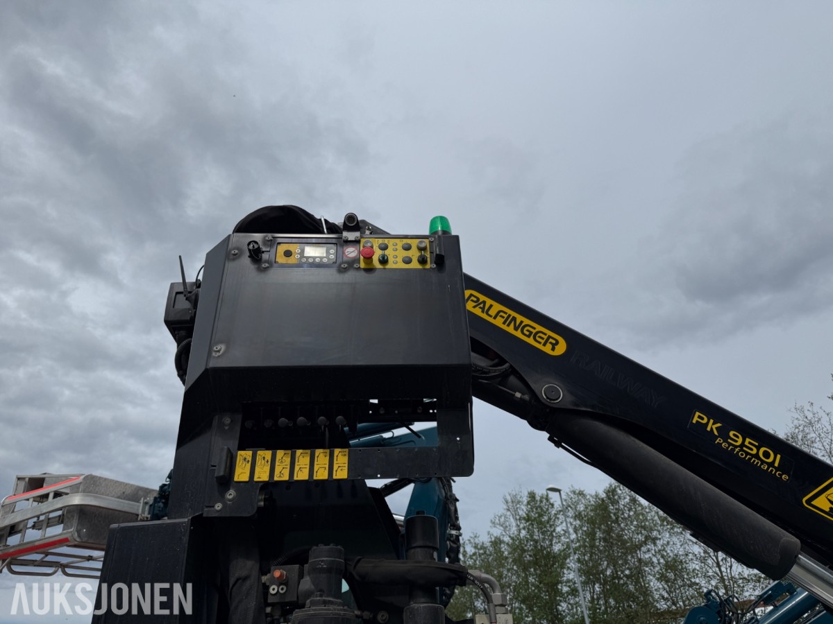 Hydrema MX Rail Lift med Palfinger arbeidskurv – 2018 modell