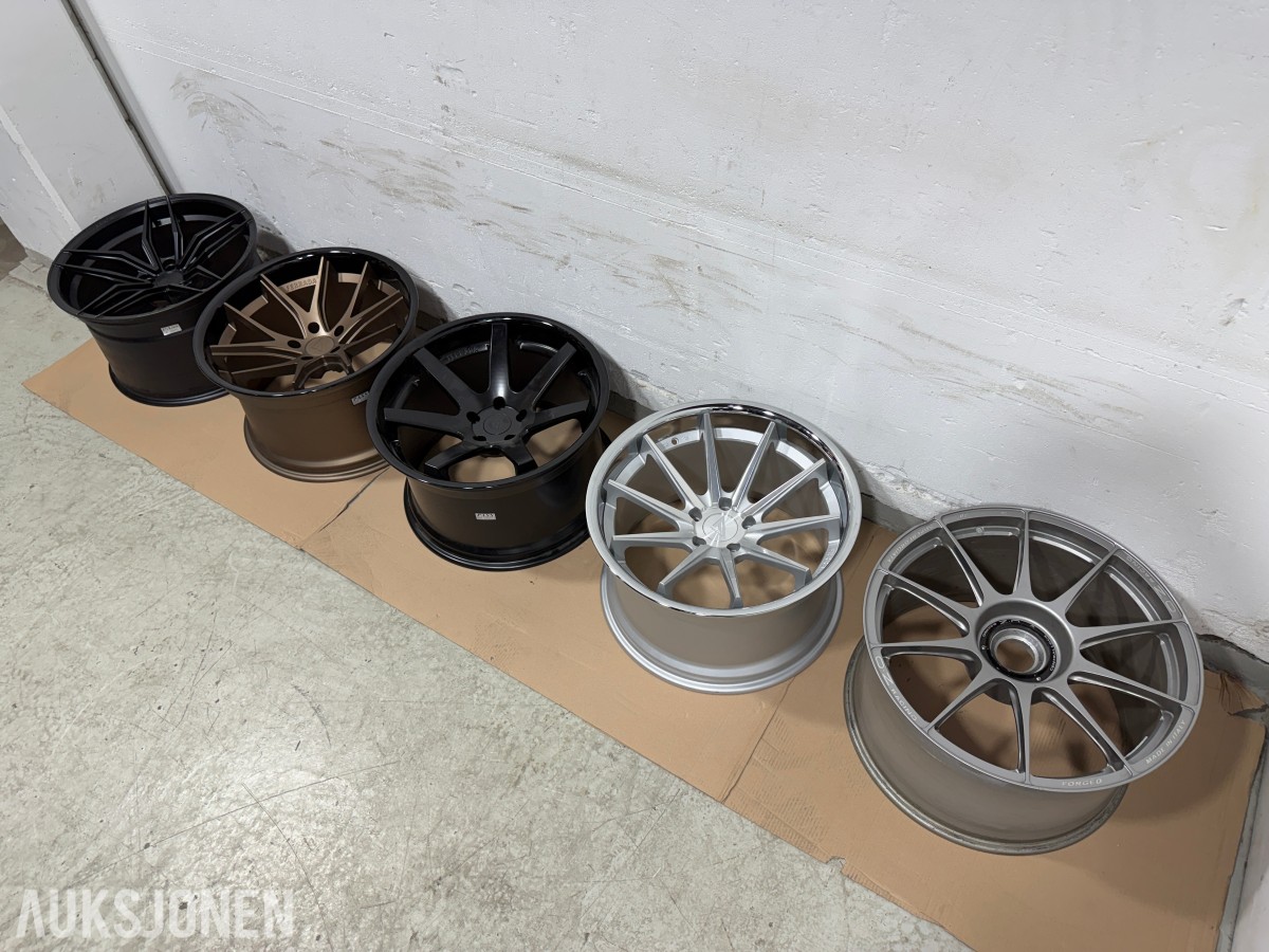 5 stk aluminiumsfelger – Ferrada og OZ Racing 20