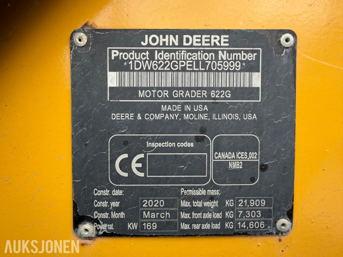 2020 John Deere 622G