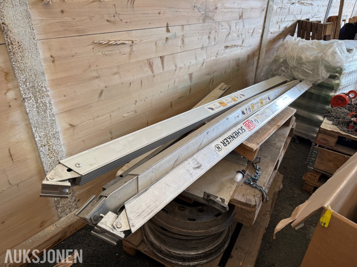 Lastebommer / sperrebommer i aluminium – 3 stk