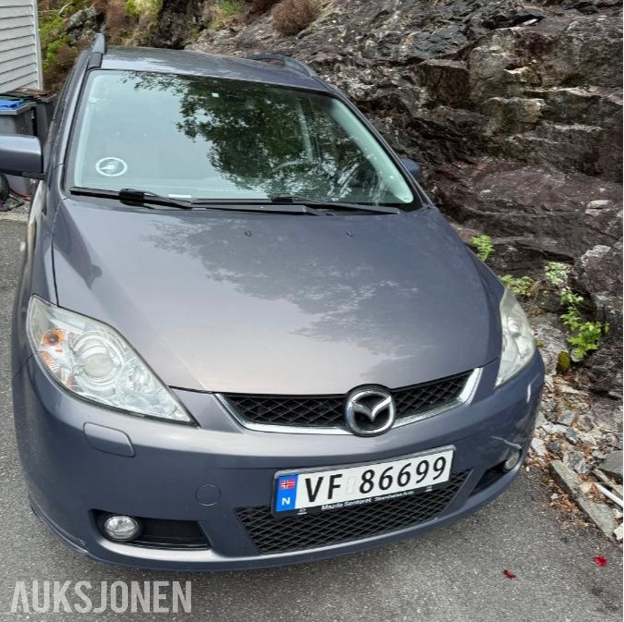 2007 Mazda 5 2.0 Diesel 110HK, cruisekontroll, eu ok til 12.2026