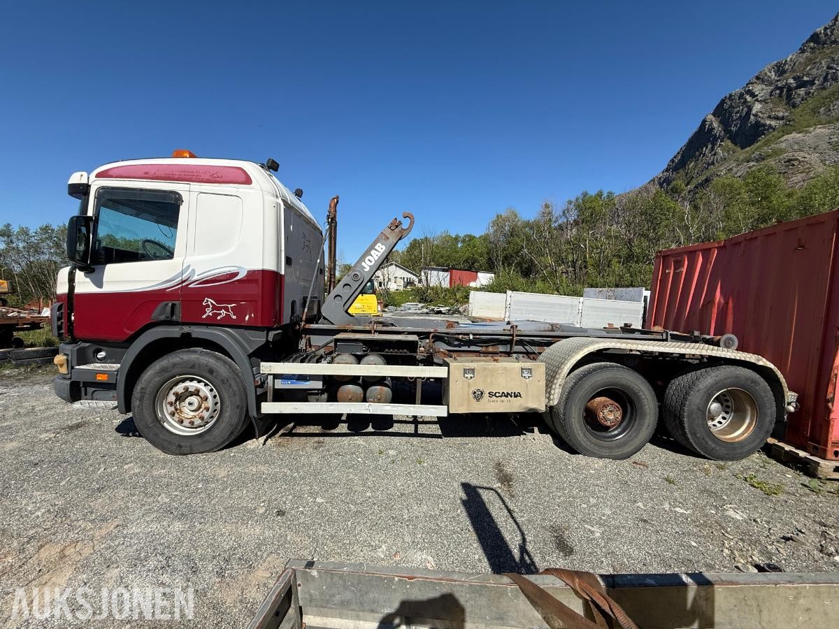 1998 Scania 124G 400 krokløft 619758km – 35 tonns krok