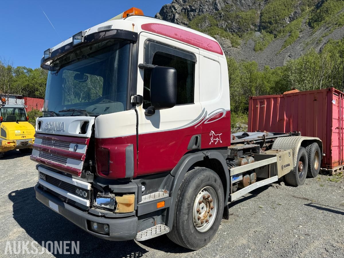 1998 Scania 124G 400 krokløft 619758km – 35 tonns krok