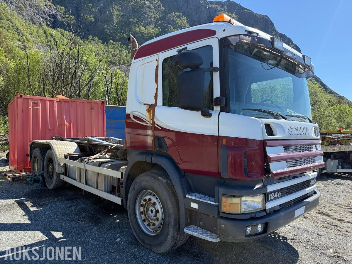 1998 Scania 124G 400 krokløft 619758km – 35 tonns krok
