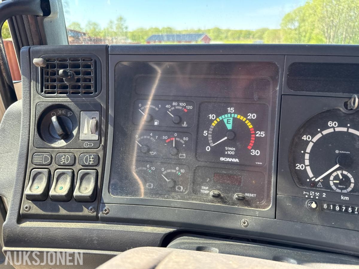 1998 Scania 124G 400 krokløft 619758km – 35 tonns krok