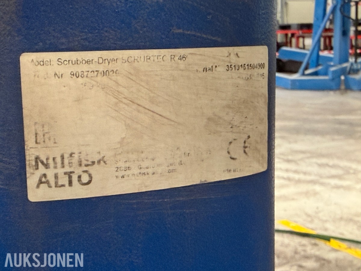 Nilfisk Scrubtec R 466 sittegående gulvvaskemaskin