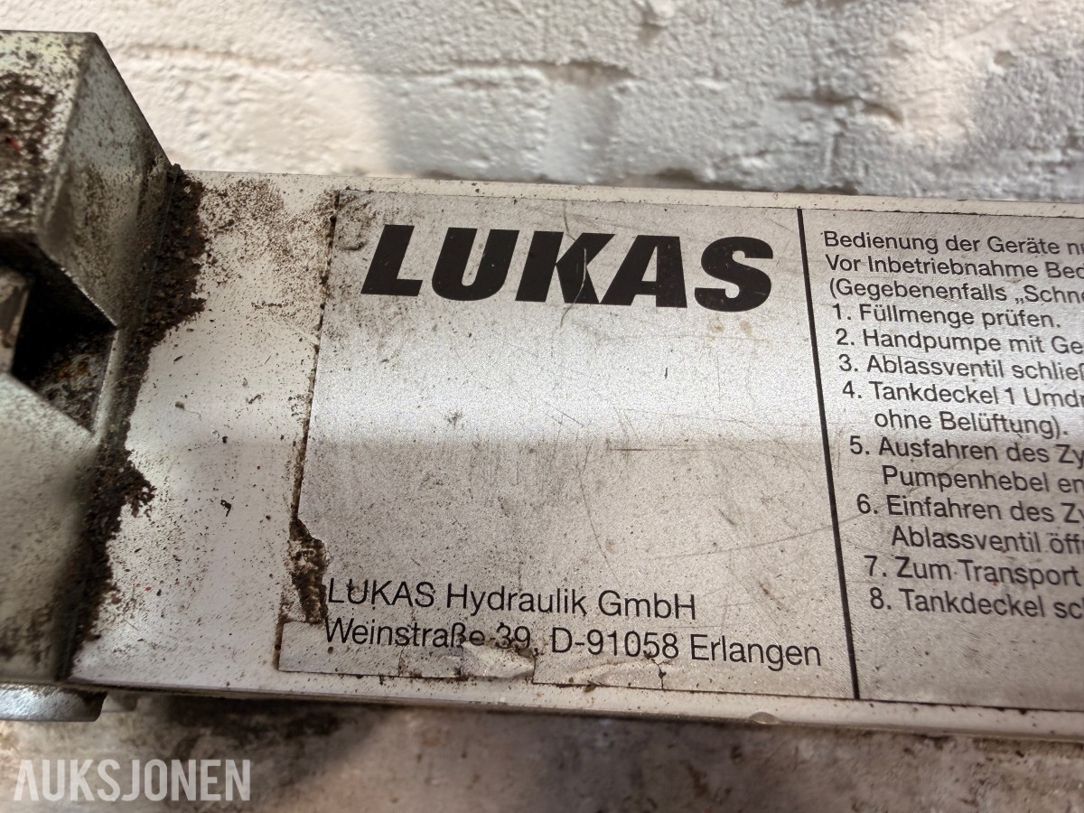 2024 LUKAS hydraulisk måle- og testutstyr med håndpumpe og tilbehør