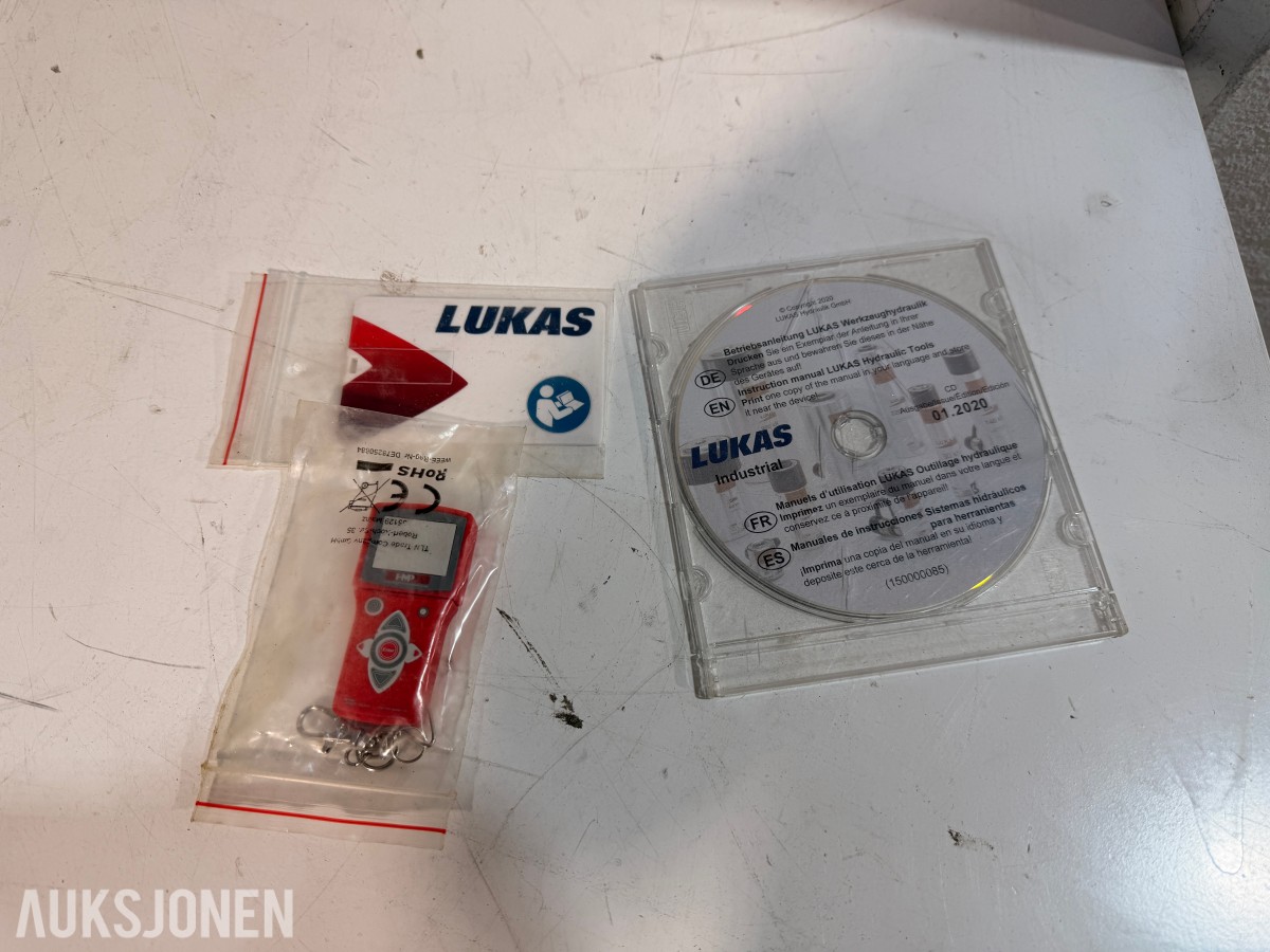 2024 LUKAS hydraulisk måle- og testutstyr med håndpumpe og tilbehør