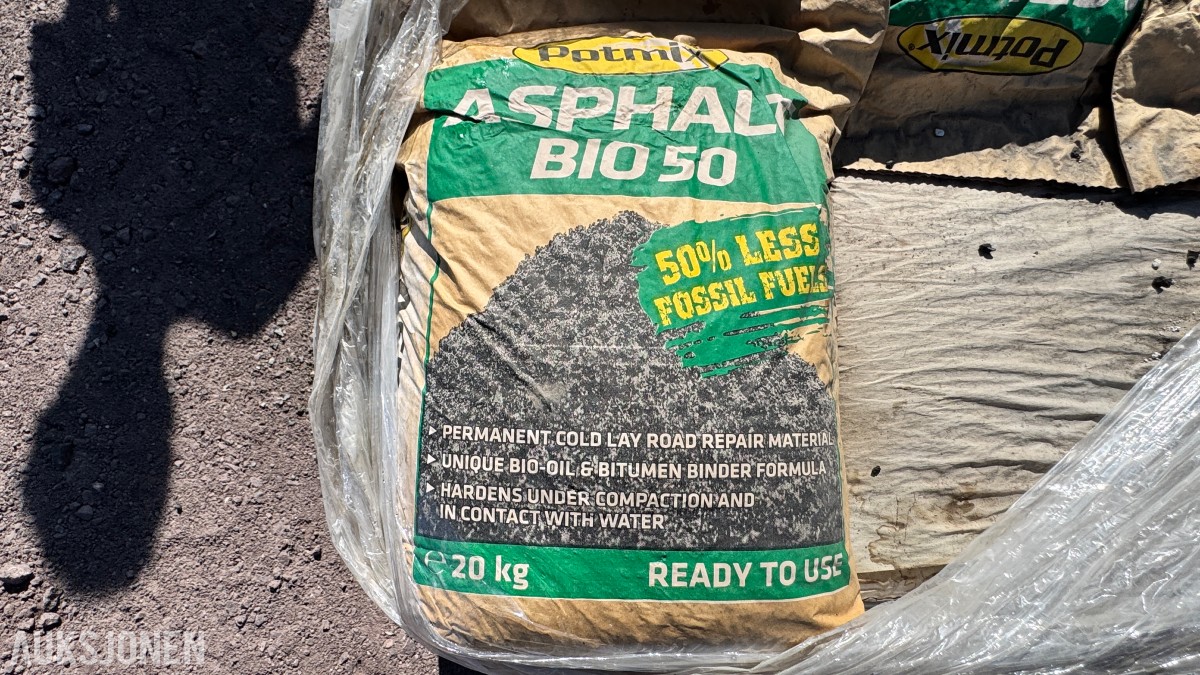 Potmix Asphalt BIO 50 Kaldasfalt – 22 sekker à 20 kg