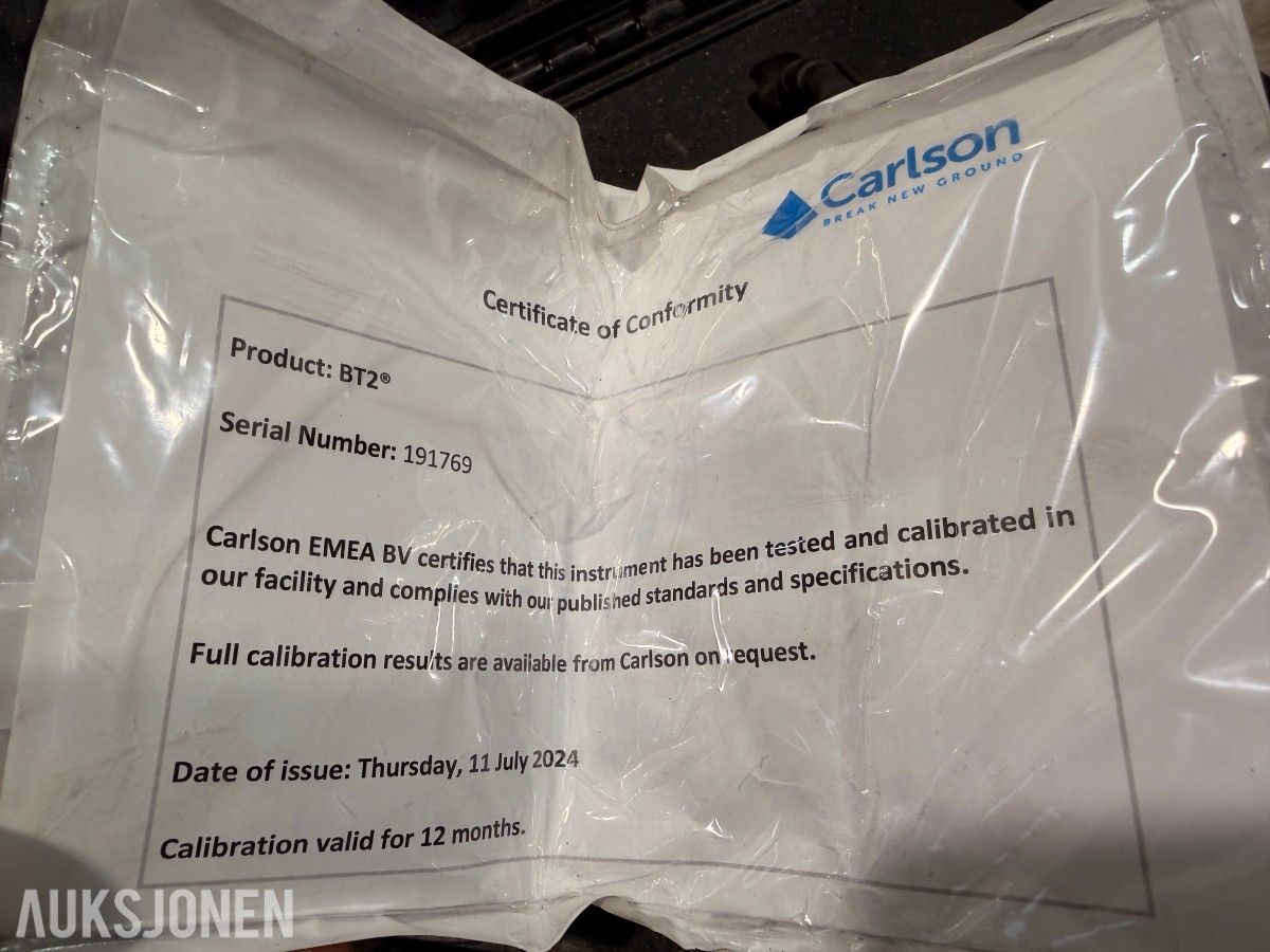 Carlson Boretrak 2 / BT2 måleutstyr med koffert og tilbehør