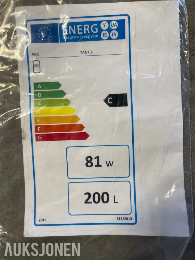2015 ABK AKKUMULATOR TANK 2 - 200 LITER - 81W
