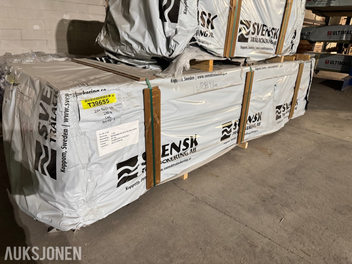 BRANNIMPREGNERT THERMOFURU MED FARGE 20x140x3800 mm 288 stk