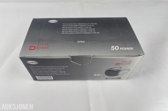 Medisinske munnbind Type II og Type IIR – 50 stk pr. eske