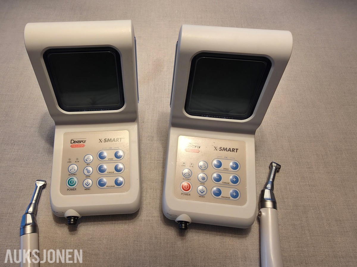 2 stk Dentsply Maillefer X-SMART endomotorer med håndstykker