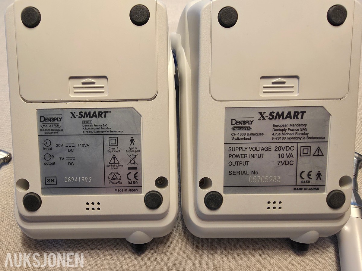 2 stk Dentsply Maillefer X-SMART endomotorer med håndstykker