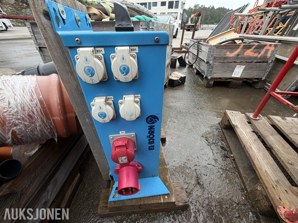EL - BJÖRN STRØMFORDELINGSSKAP - 63A - 400V - IP44