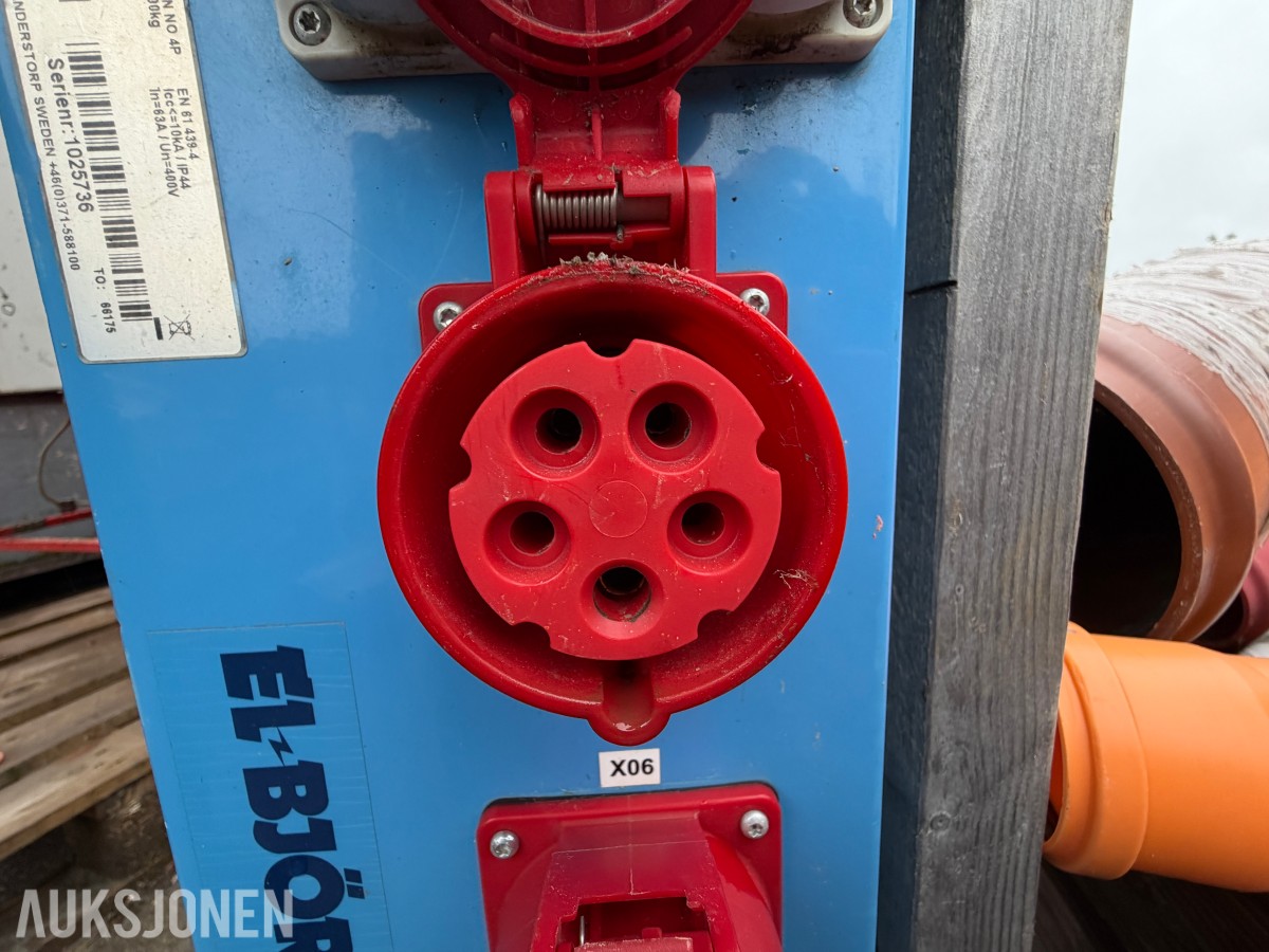 EL - BJÖRN STRØMFORDELINGSSKAP - 63A - 400V - IP44