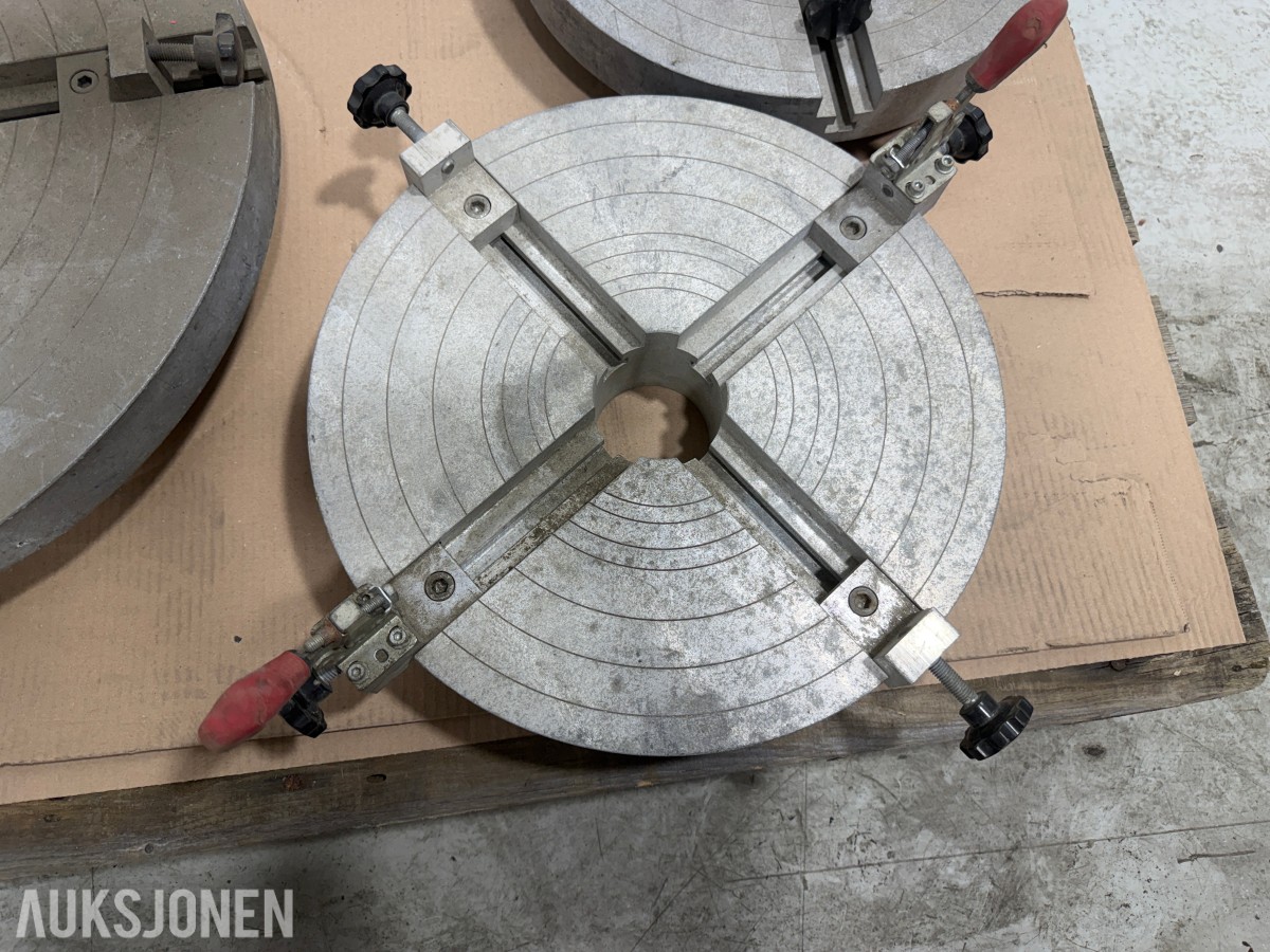 3 Stk Oppspennings bord med 4-armet sentreringsmekanisme
