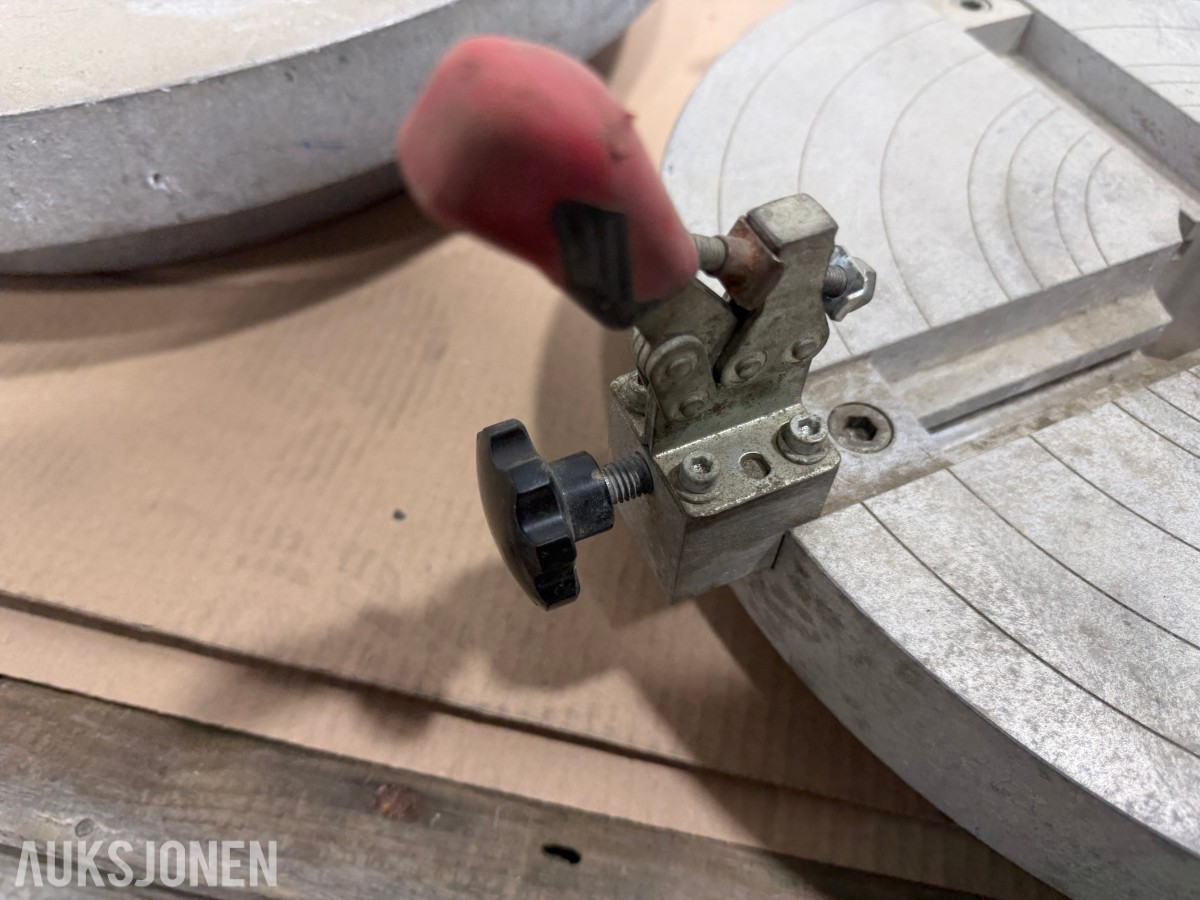 3 Stk Oppspennings bord med 4-armet sentreringsmekanisme