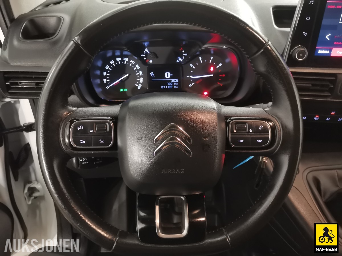 2020 Citroen Berlingo BlueHDI 102 HK L2 HENGERFESTE SKYVEDØRER CRUISE