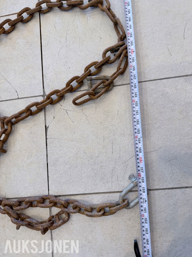 2 stk kjettinger ca 1,25 m x 4,10 m