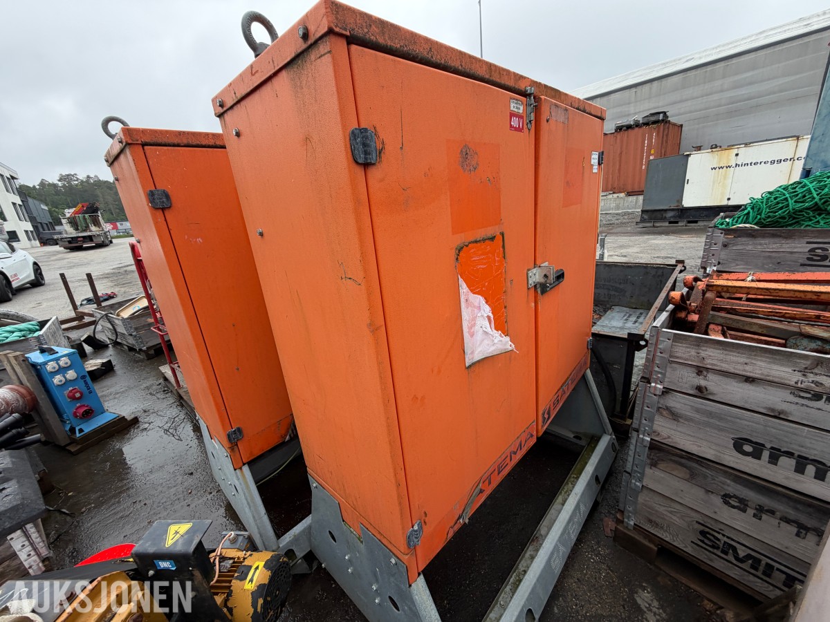 3 STK SATEMA MODULEX 1200 - BYGGESTRØMSKAP - 400V / 230V
