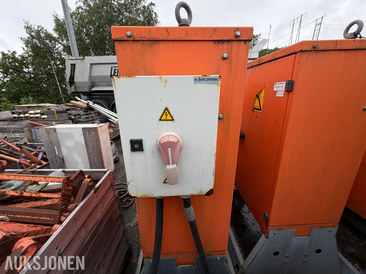 3 STK SATEMA MODULEX 1200 - BYGGESTRØMSKAP - 400V / 230V