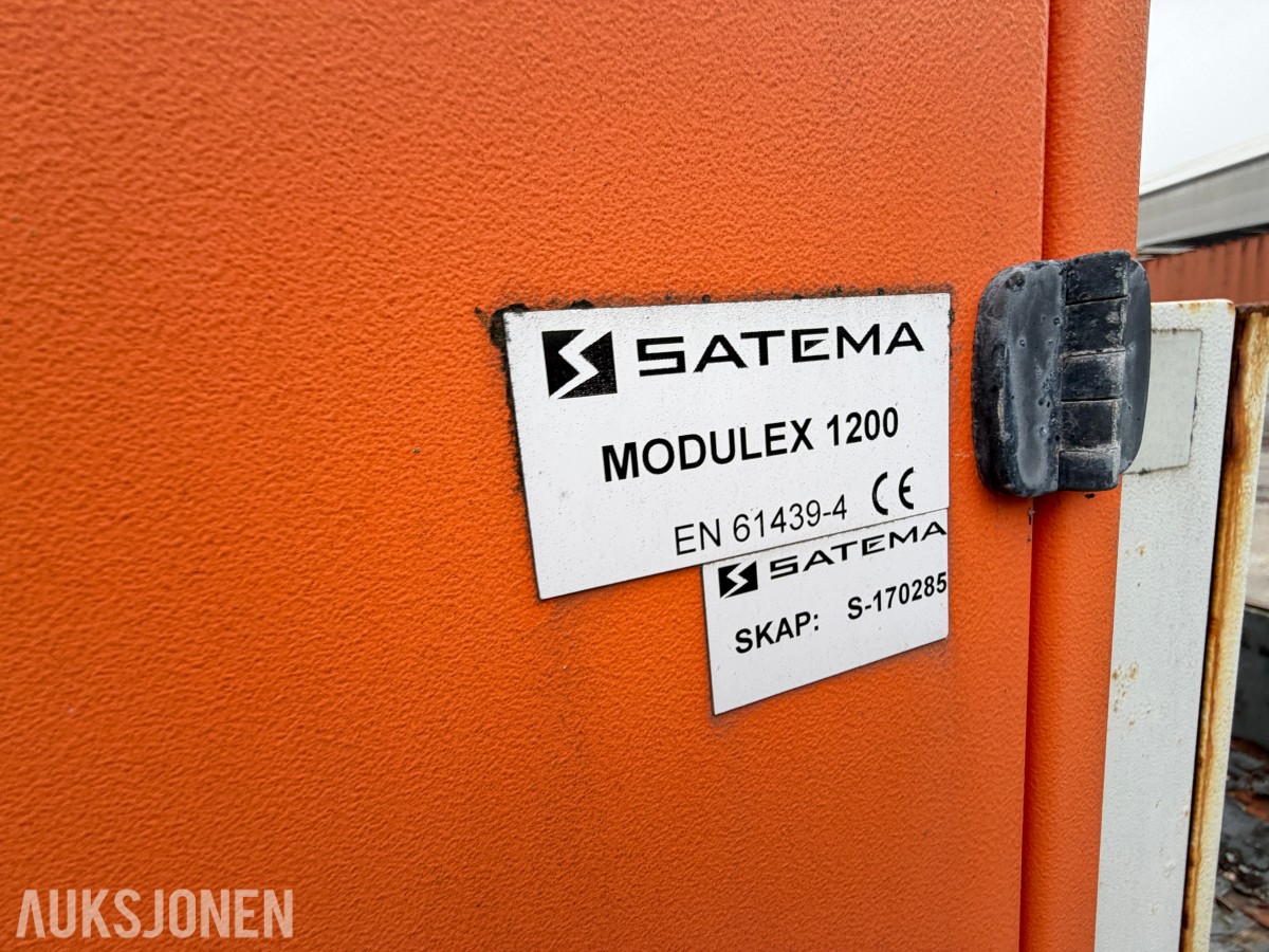 3 STK SATEMA MODULEX 1200 - BYGGESTRØMSKAP - 400V / 230V